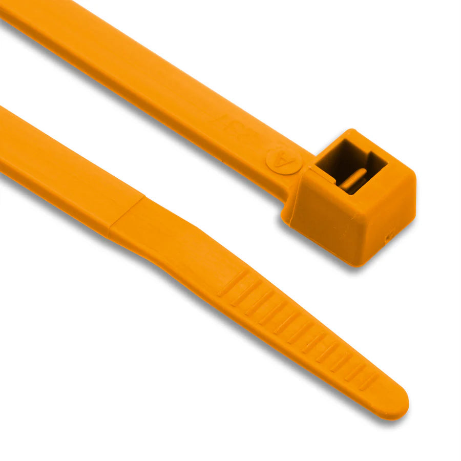 Orange Coloured Nylon Cable Ties